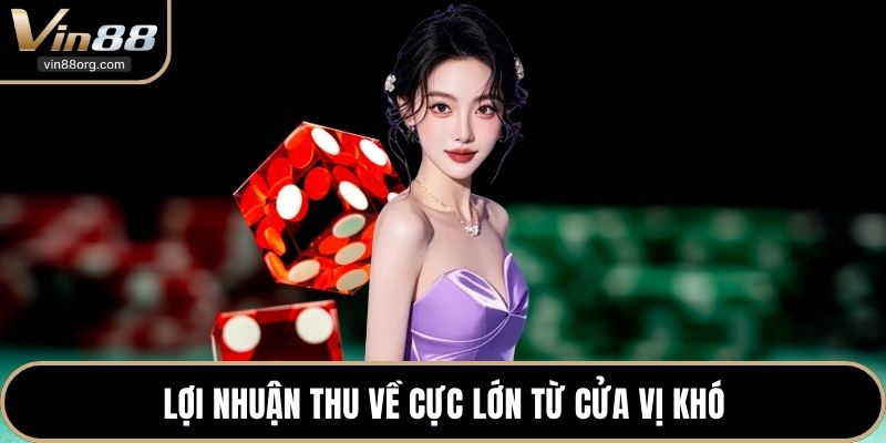 Lợi nhuận thu về cực lớn từ cửa vị khó